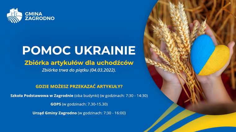 PILNE! Uruchamiany zbiórkę artykułów na uchodźców z Ukrainy. Zebrane artykuły zostaną przetransportowane na tereny, gdzie są najbardziej potrzebne