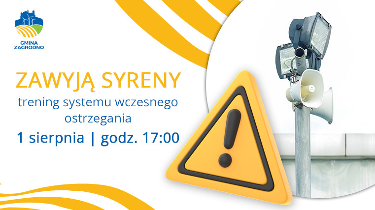 Zawyją syreny trening systemu wczesnego ostrzegania 1 sierpnia | godz. 17:00