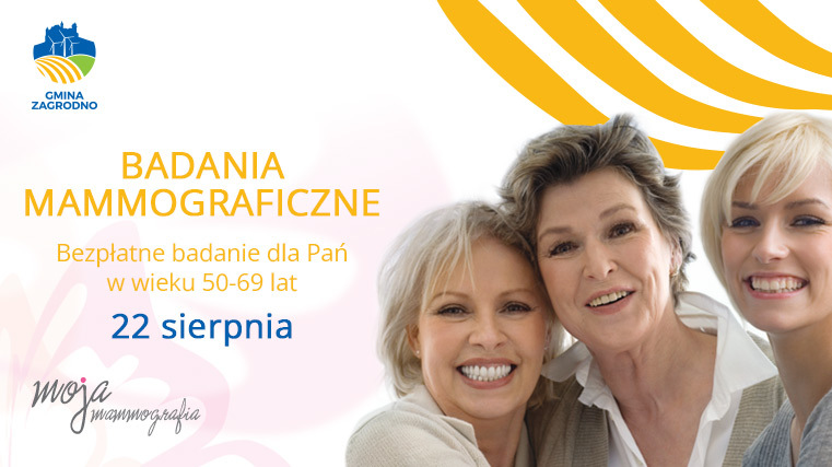 badania mammograficzne bezpłatne badania dla pań w wieku 50-69 lat 22 sierpia