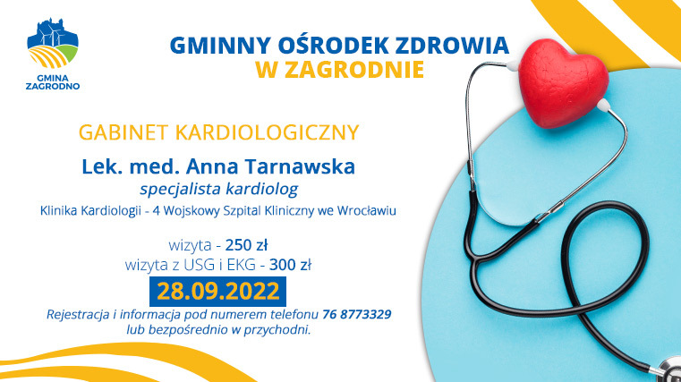 konsultacja kardiologiczna w GOZ w Zagrodnie.