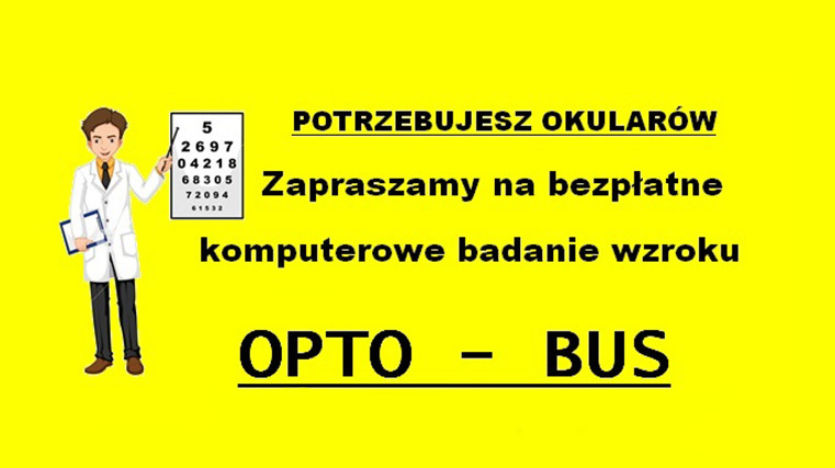 zapraszamy na bezpłatne komputerowe badanie wzroku OPTO-BUS