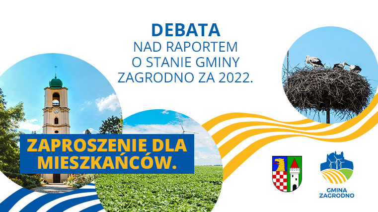 Debata nad Raportem o stanie Gminy Zagrodno za 2022. Zaproszenie dla Mieszkańców.