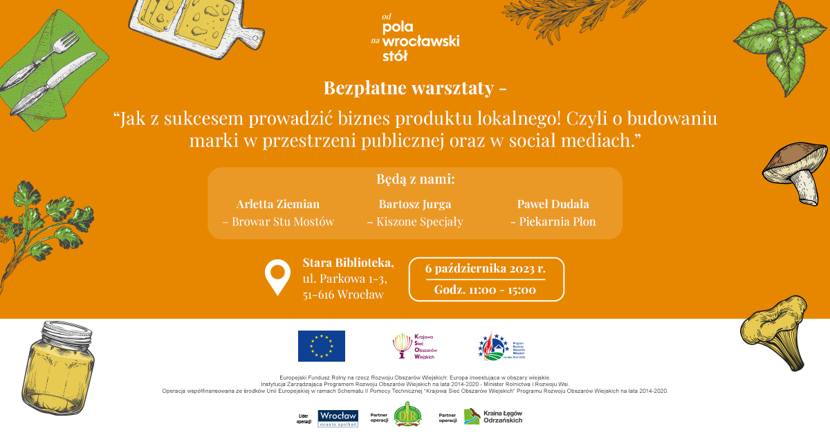 Od pola na wrocławski stół bezpłatne warsztaty